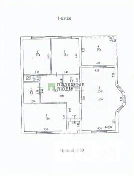 Дом 132м², 1-этажный, участок 6 сот.  