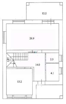 Дом 145м², 2-этажный, участок 6 сот.  