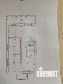 Коттедж 120м², 1-этажный, участок 9 сот.  