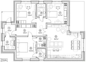 Дом 120м², 1-этажный, участок 10 сот.  