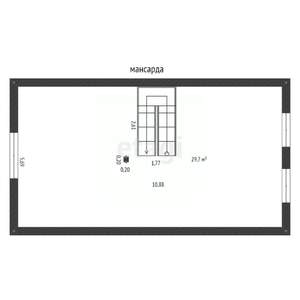 Дом 105м², 2-этажный, участок 6 сот.  