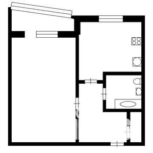 1-к квартира, на длительный срок, 30м2, 5/9 этаж