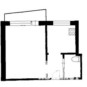 1-к квартира, на длительный срок, 22м2, 4/9 этаж