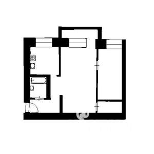 2-к квартира, на длительный срок, 44м2, 4/5 этаж
