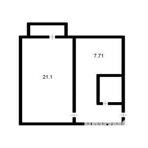 1-к квартира, на длительный срок, 35м2, 3/5 этаж