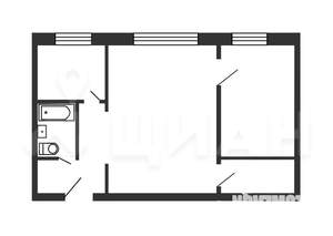 2-к квартира, на длительный срок, 50м2, 6/9 этаж