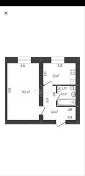 1-к квартира, на длительный срок, 36м2, 1/4 этаж