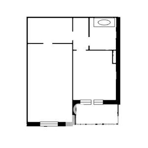 1-к квартира, на длительный срок, 38м2, 1/16 этаж