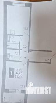 1-к квартира, на длительный срок, 40м2, 4/10 этаж