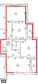 3-к квартира, на длительный срок, 85м2, 6/18 этаж