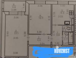 2-к квартира, на длительный срок, 50м2, 8/12 этаж