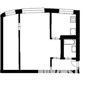 2-к квартира, на длительный срок, 47м2, 5/5 этаж
