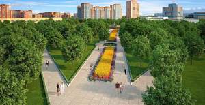 1-к квартира, на длительный срок, 38м2, 4/13 этаж