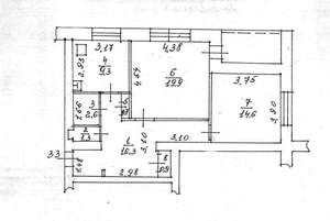 2-к квартира, на длительный срок, 68м2, 7/9 этаж