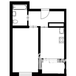 1-к квартира, на длительный срок, 40м2, 3/25 этаж
