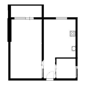 1-к квартира, на длительный срок, 33м2, 2/9 этаж