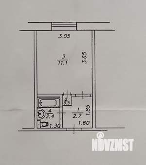 Студия квартира, на длительный срок, 18м2, 3/10 этаж