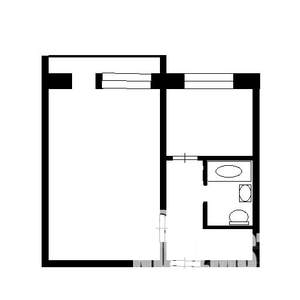 1-к квартира, на длительный срок, 32м2, 5/9 этаж