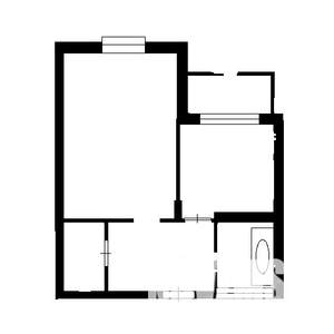 1-к квартира, на длительный срок, 43м2, 4/12 этаж