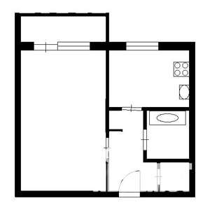 1-к квартира, на длительный срок, 35м2, 6/9 этаж