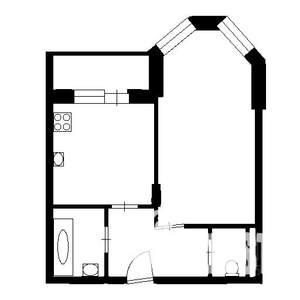 1-к квартира, на длительный срок, 36м2, 6/12 этаж