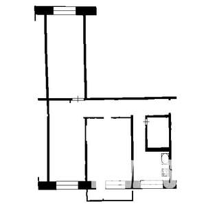 3-к квартира, на длительный срок, 57м2, 1/5 этаж