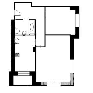 2-к квартира, на длительный срок, 60м2, 4/12 этаж