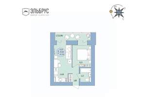 1-к квартира, вторичка, 32м2, 16/20 этаж