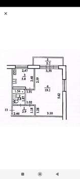 1-к квартира, вторичка, 31м2, 4/5 этаж
