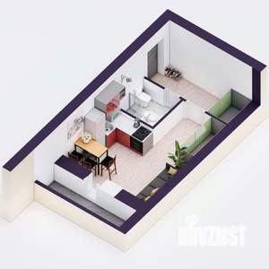 Студия квартира, вторичка, 25м2, 3/20 этаж