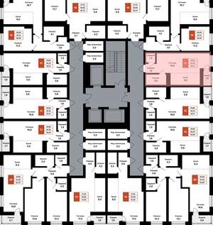 Студия квартира, вторичка, 30м2, 23/25 этаж