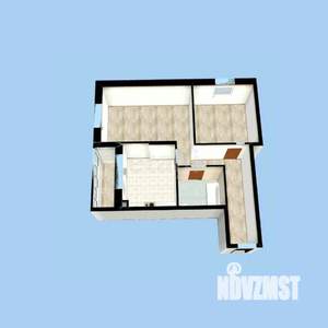 2-к квартира, вторичка, 59м2, 1/21 этаж