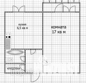 1-к квартира, вторичка, 35м2, 2/9 этаж