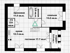 2-к квартира, вторичка, 60м2, 15/19 этаж
