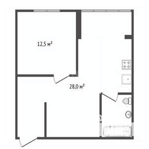 1-к квартира, вторичка, 45м2, 12/12 этаж