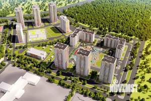 2-к квартира, строящийся дом, 54м2, 12/25 этаж