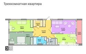 3-к квартира, вторичка, 91м2, 5/27 этаж