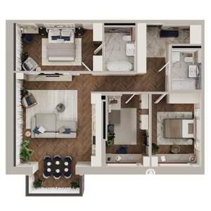 3-к квартира, вторичка, 101м2, 11/18 этаж