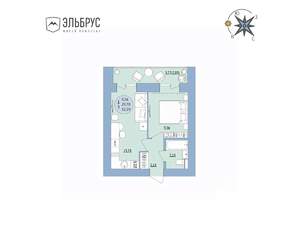 1-к квартира, вторичка, 33м2, 14/20 этаж