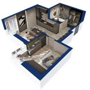 1-к квартира, вторичка, 49м2, 5/25 этаж