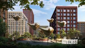 2-к квартира, строящийся дом, 76м2, 9/10 этаж