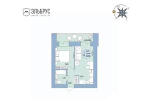 1-к квартира, вторичка, 32м2, 14/20 этаж