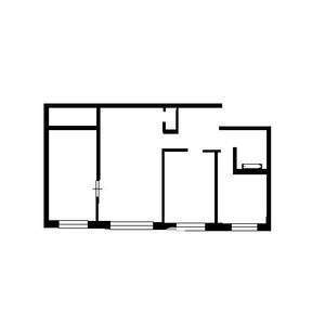 3-к квартира, вторичка, 57м2, 4/5 этаж