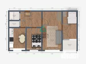 3-к квартира, вторичка, 56м2, 6/9 этаж