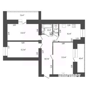 3-к квартира, вторичка, 67м2, 10/10 этаж