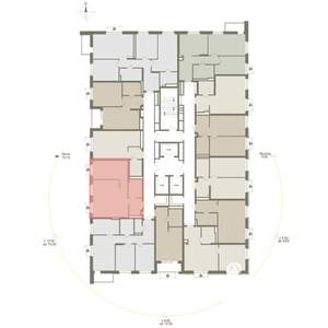 1-к квартира, вторичка, 49м2, 8/25 этаж