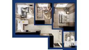 2-к квартира, вторичка, 59м2, 5/25 этаж