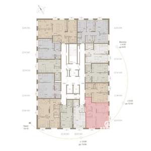 2-к квартира, вторичка, 53м2, 5/20 этаж