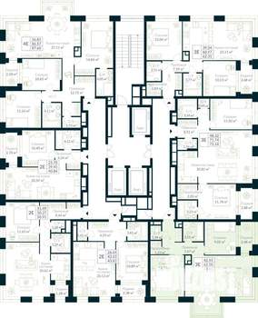 2-к квартира, вторичка, 64м2, 20/30 этаж