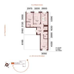 3-к квартира, вторичка, 86м2, 6/11 этаж